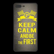 Coque  Iphone 8 Plus PREMIUM Keep Calm and Be the First Gris