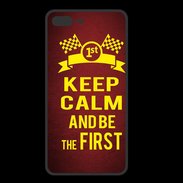 Coque  Iphone 8 Plus PREMIUM Keep Calm and Be the First Rouge