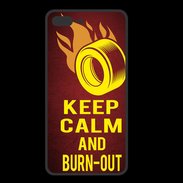 Coque  Iphone 8 Plus PREMIUM Keep Calm and Burn Out Rouge