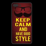 Coque  Iphone 8 Plus PREMIUM Keep Calm and Have a good Style Rouge
