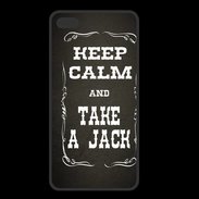 Coque  Iphone 8 Plus PREMIUM Keep Calm and Take Jack Gris
