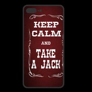 Coque  Iphone 8 Plus PREMIUM Keep Calm and Take Jack Rouge