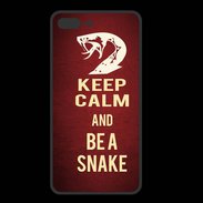 Coque  Iphone 8 Plus PREMIUM Keep Calm and Be a Snake Rouge