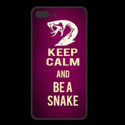 Coque  Iphone 8 Plus PREMIUM Keep Calm and Be a Snake Rose