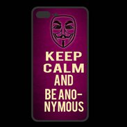 Coque  Iphone 8 Plus PREMIUM Keep Calm and Be Anonymous Rose