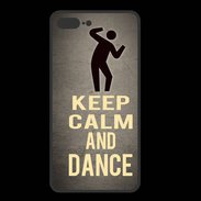 Coque  Iphone 8 Plus PREMIUM Keep Calm and Dance Gris