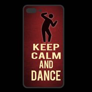 Coque  Iphone 8 Plus PREMIUM Keep Calm and Dance Rouge
