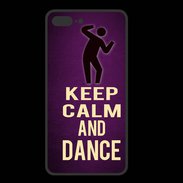 Coque  Iphone 8 Plus PREMIUM Keep Calm and Dance Violet