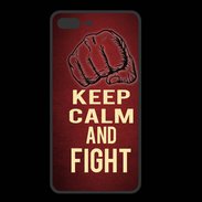 Coque  Iphone 8 Plus PREMIUM Keep Calm and Fight Rouge