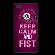 Coque  Iphone 8 Plus PREMIUM Keep Calm and Fist Rose