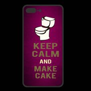 Coque  Iphone 8 Plus PREMIUM Keep Calm and Make cake Rose