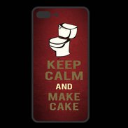 Coque  Iphone 8 Plus PREMIUM Keep Calm and Make cake Rouge