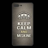 Coque  Iphone 8 Plus PREMIUM Keep Calm and Miskine Gris