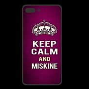 Coque  Iphone 8 Plus PREMIUM Keep Calm and Miskine Rose