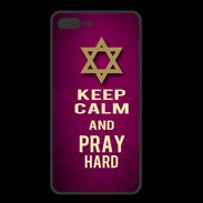 Coque  Iphone 8 Plus PREMIUM Keep Calm and Pray jewish Rose