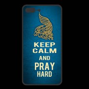 Coque  Iphone 8 Plus PREMIUM Keep Calm and Pray Muslim Bleu