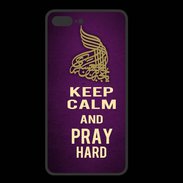 Coque  Iphone 8 Plus PREMIUM Keep Calm and Pray Muslim Violet