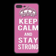 Coque  Iphone 8 Plus PREMIUM Keep Calm and Stay strong Rose