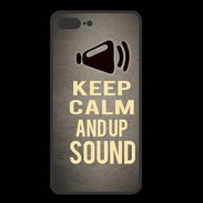 Coque  Iphone 8 Plus PREMIUM Keep Calm and Up Sound Gris