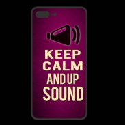 Coque  Iphone 8 Plus PREMIUM Keep Calm and Up Sound Rose
