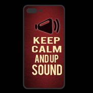 Coque  Iphone 8 Plus PREMIUM Keep Calm and Up Sound Rouge