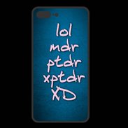 Coque  Iphone 8 Plus PREMIUM LOL MDR bleu ZG
