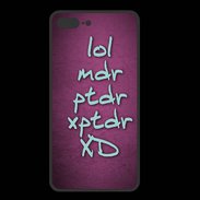 Coque  Iphone 8 Plus PREMIUM LOL MDR Rose ZG