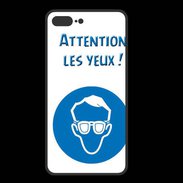 Coque  Iphone 8 Plus PREMIUM Attention les yeux PR