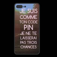 Coque  Iphone 8 Plus PREMIUM Code pin rose ZG