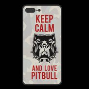 Coque  Iphone 8 Plus PREMIUM Keep calm pitbull 2 ZG