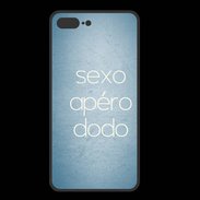 Coque  Iphone 8 Plus PREMIUM Sexo Apéro Dodo Bleu ZG