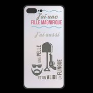 Coque  Iphone 8 Plus PREMIUM J'ai une fille ZG
