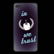 Coque  Iphone 8 Plus PREMIUM In anonymous We trust bleu ZG