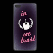 Coque  Iphone 8 Plus PREMIUM In anonymous We trust Rouge ZG