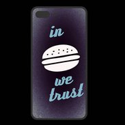 Coque  Iphone 8 Plus PREMIUM In Burger We trust Bleu ZG