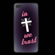 Coque  Iphone 8 Plus PREMIUM In Christ We trust Rouge ZG