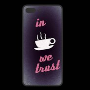 Coque  Iphone 8 Plus PREMIUM In Coffee We trust Rouge ZG