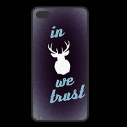 Coque  Iphone 8 Plus PREMIUM In Elan We trust Bleu ZG