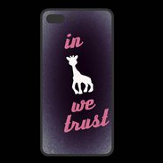 Coque  Iphone 8 Plus PREMIUM In Girafe We trust Rouge ZG