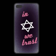 Coque  Iphone 8 Plus PREMIUM In Judaïsme We trust Rouge ZG 