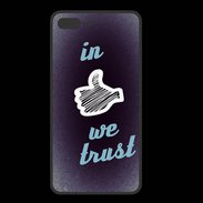 Coque  Iphone 8 Plus PREMIUM In Like We trust Bleu ZG
