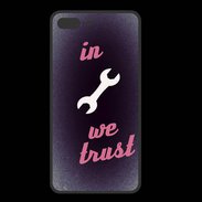 Coque  Iphone 8 Plus PREMIUM In Mecanic We trust Rouge ZG