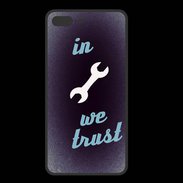 Coque  Iphone 8 Plus PREMIUM In Mecanic We trust Bleu ZG
