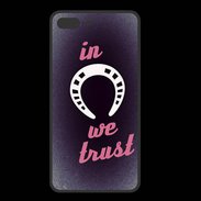 Coque  Iphone 8 Plus PREMIUM In Luck We trust Rouge ZG