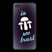 Coque  Iphone 8 Plus PREMIUM In Mushrooms We trust Bleu ZG