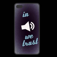 Coque  Iphone 8 Plus PREMIUM In Music We trust Bleu ZG