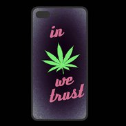 Coque  Iphone 8 Plus PREMIUM In Weed We trust Rouge ZG