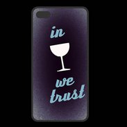 Coque  Iphone 8 Plus PREMIUM In Wine We trust Bleu ZG