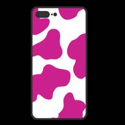Coque  Iphone 8 Plus PREMIUM vache rose