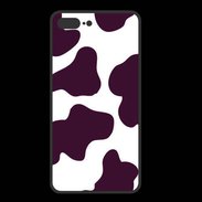 Coque  Iphone 8 Plus PREMIUM vache prune